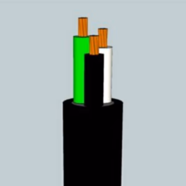 Portable Cord, SJOOW, 18 AWG, 4 C, Black, CPE, Stranded, 300V, 2500 ft